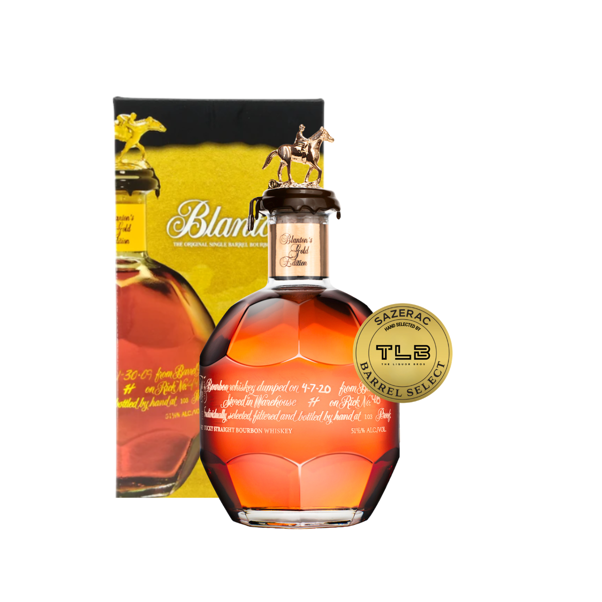 Buy Blanton's Gold Kentucky Bourbon Store Pick & Decanter Set