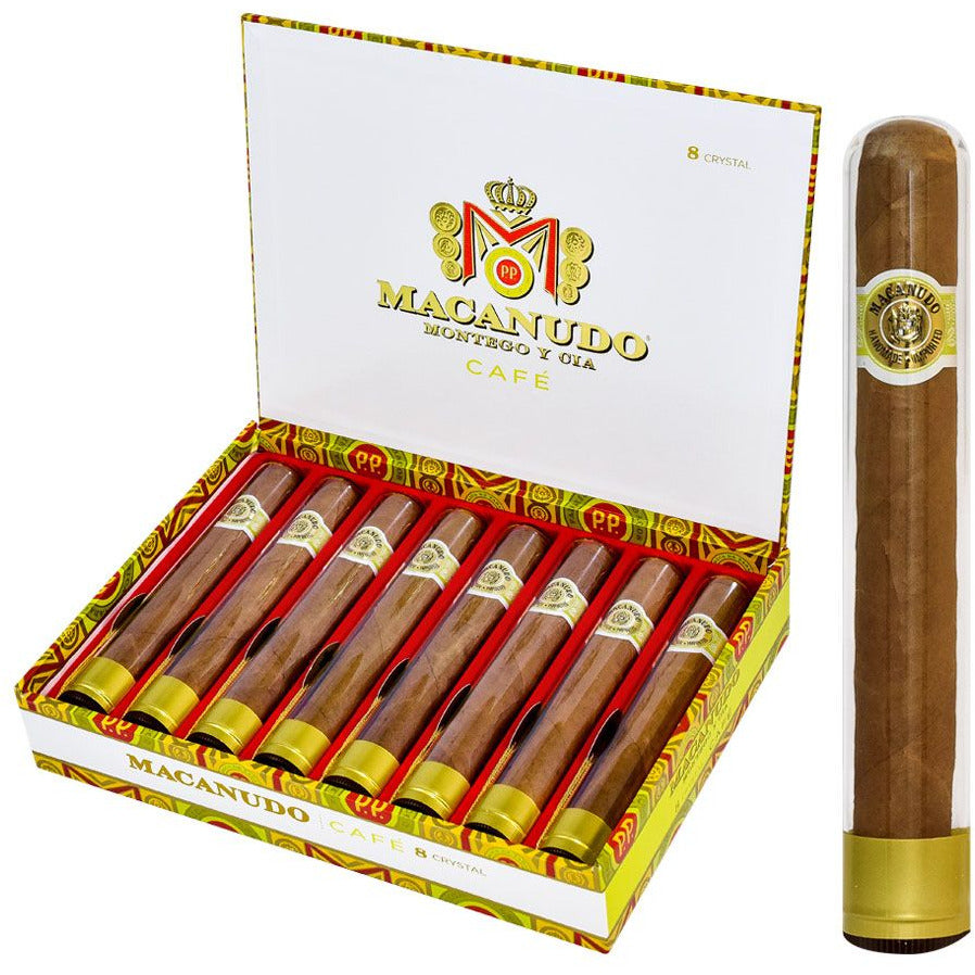 Macanudo Crystal Cafe Cigar Box of 8 | The Liquor Bros