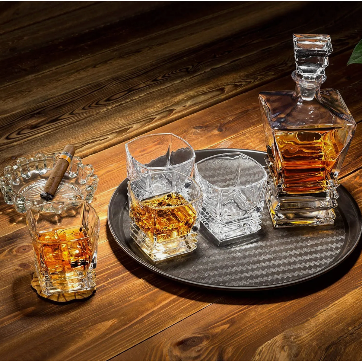 Johnnie Walker Gold Label Decanter Set 750ml | The Liquor Bros