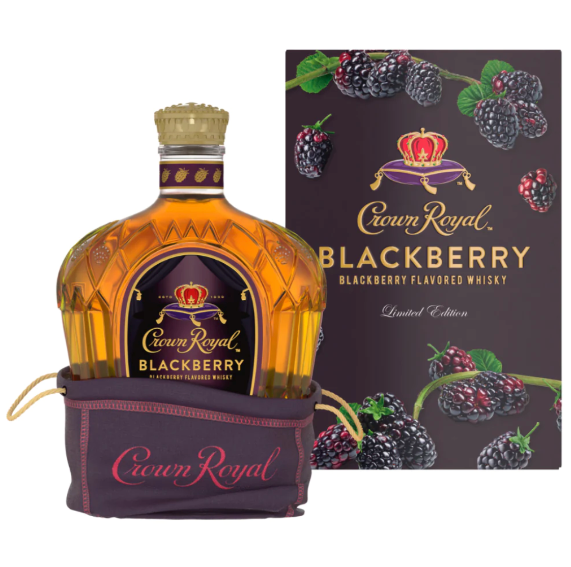 Crown Royal Blackberry Flavored Whisky 750 ML The Liquor Bros