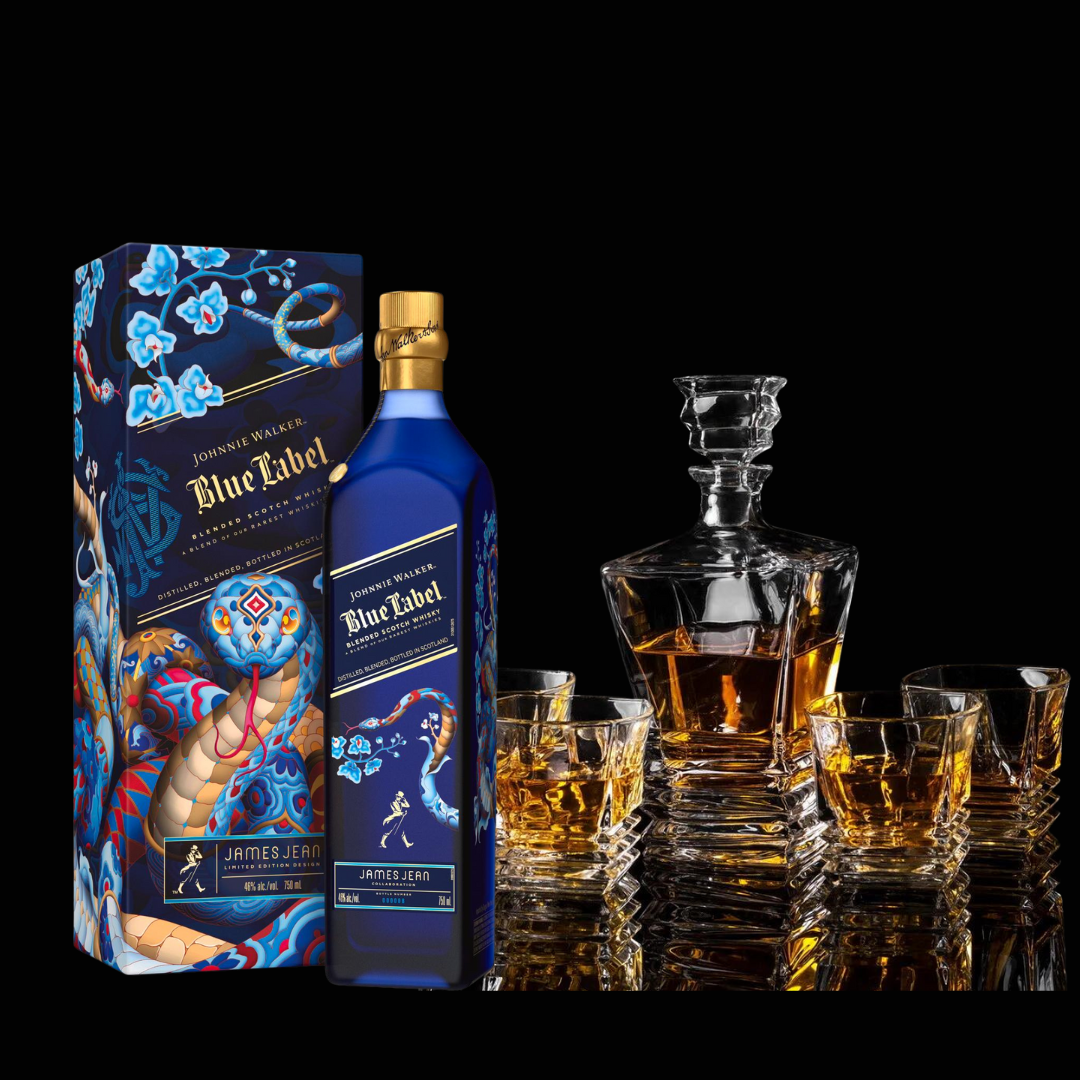 Johnnie Walker Blue Label Chinese New Year and Decanter Set The