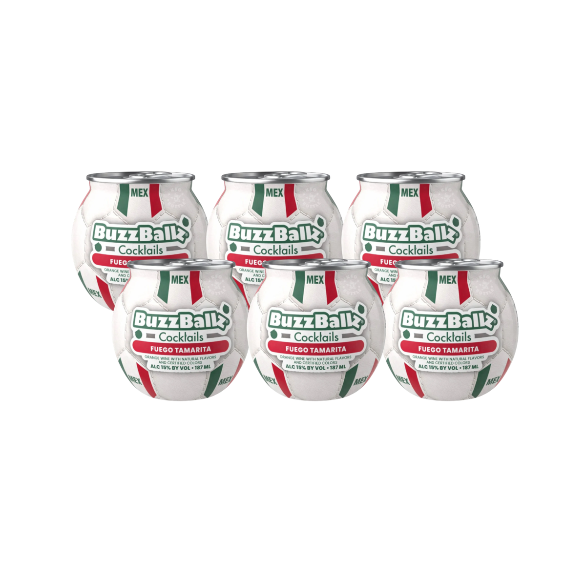 BuzzBallz Cocktails Fuego Tamarita 6 x 200 mL – The Liquor Bros