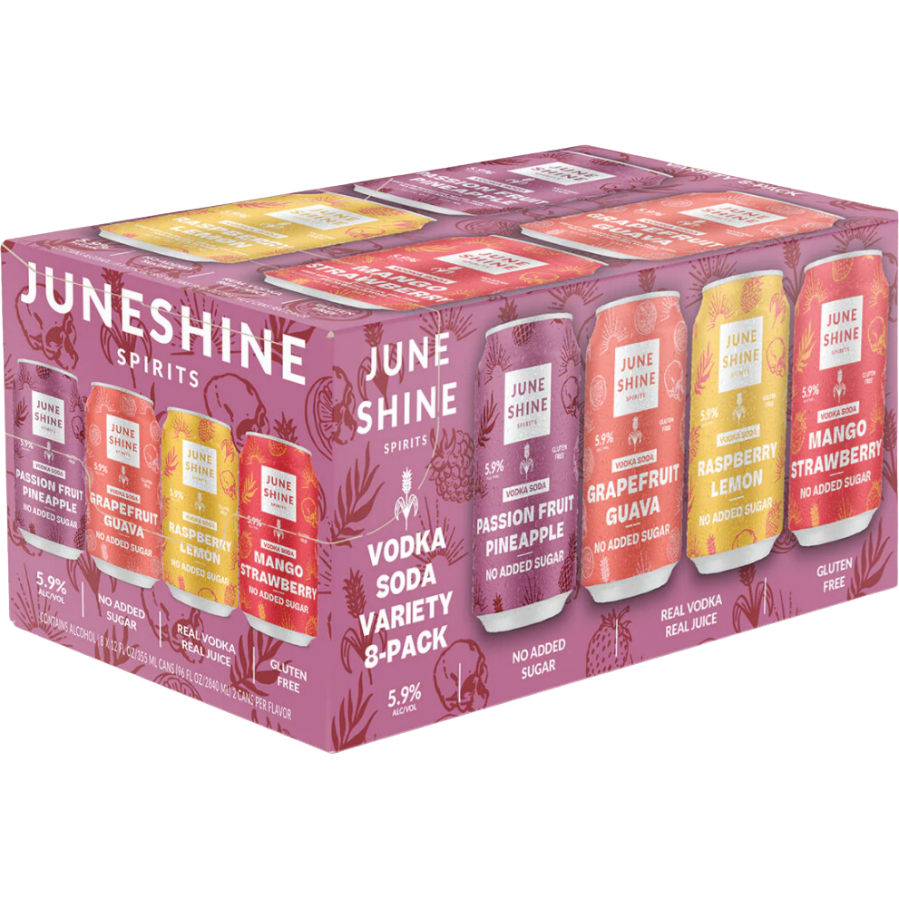 Buy June Shine Vodka Soda Variety 8 Pack | 12oz Cans – The Liquor Bros