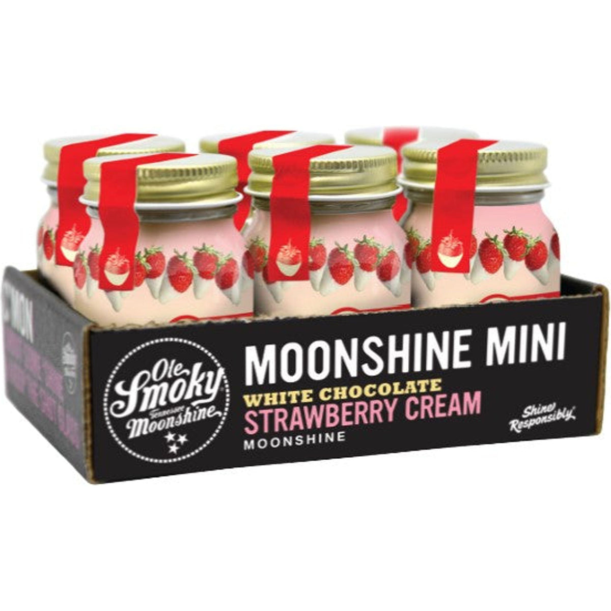 Ole Smoky Mini White Chocolate Strawberry 50ml | The Liquor Bros