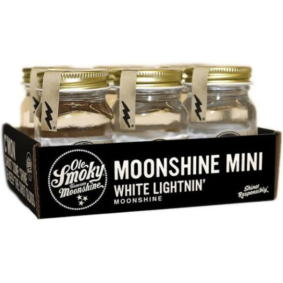 Ole Smoky Moonshine Mini White Lightnin' 6 pack 50ml | The Liquor Bros