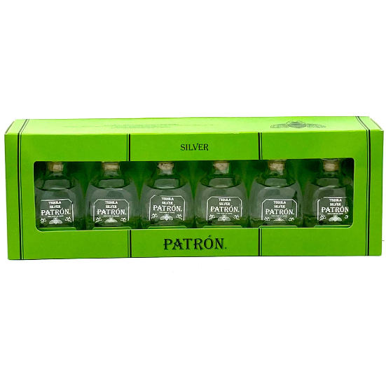 Patrón Silver Tequila 50ML Mini 6-Pack