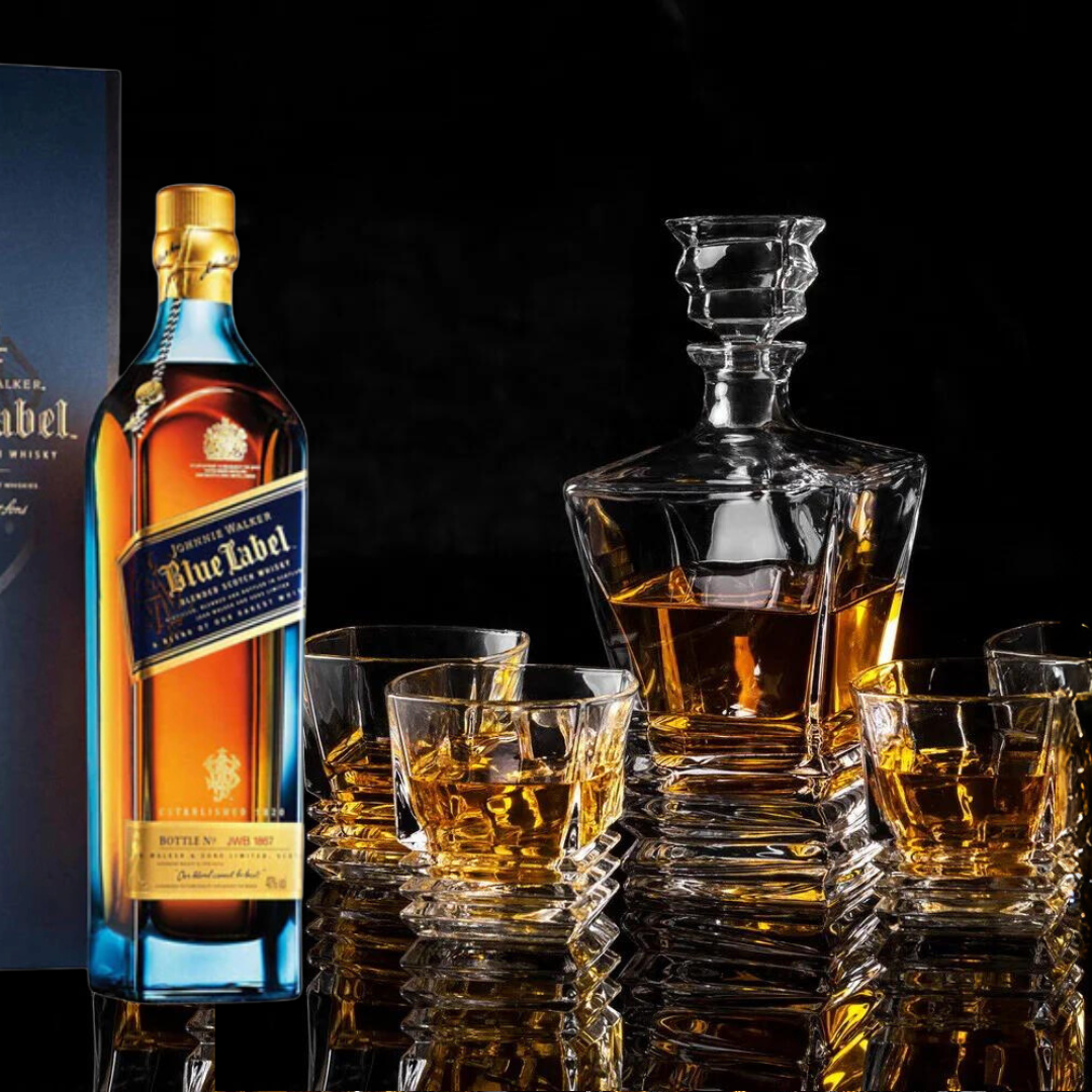 Johnnie Walker Blue Label Decanter Set 750ml | The Liquor Bros