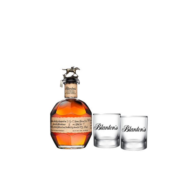 Blanton's Single Barrel Bourbon Glass Gift Set 750ml