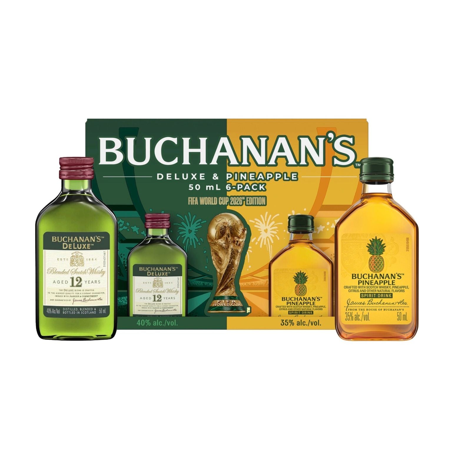 Buchanan's Deluxe & Pineapple 50 ml x 6 Pack – The Liquor Bros