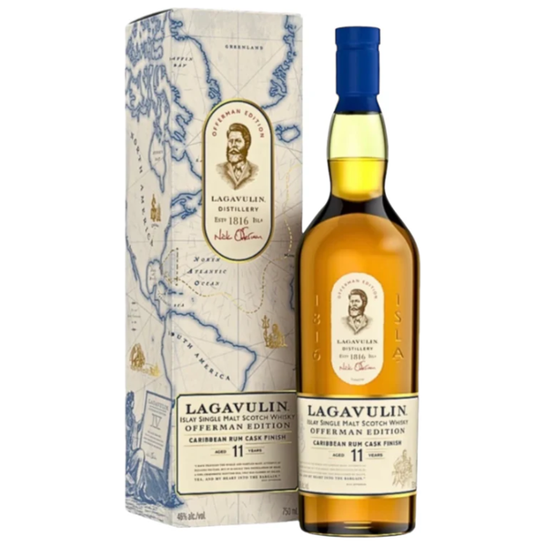 Lagavulin 11 Year Offerman Edition Caribbean Rum Cask Single Malt Scotch
