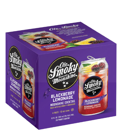 Ole Smoky Blackberry Lemonade Moonshine Cocktail 4 Pack