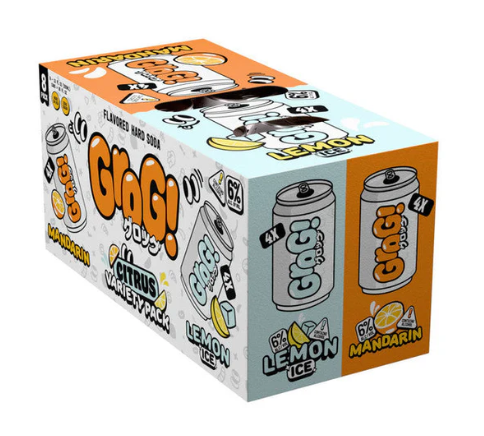 Grog! Flavored Hard Soda Lemon and Mandarin