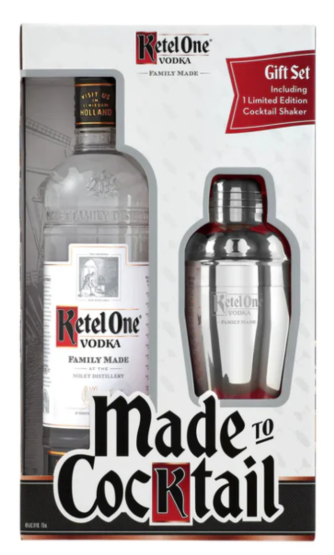 Ketel One Vodka Holiday Gift with Shaker Cup