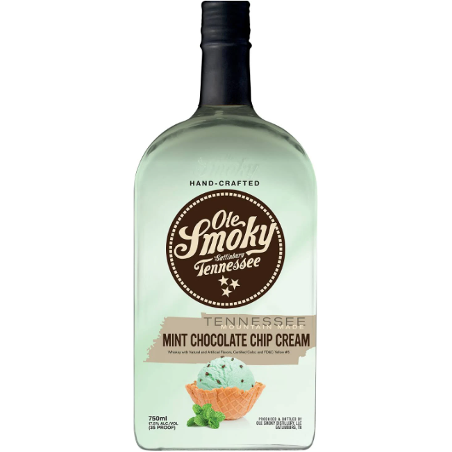 Ole Smoky Mint Chocolate Chip Cream Whiskey 750ml