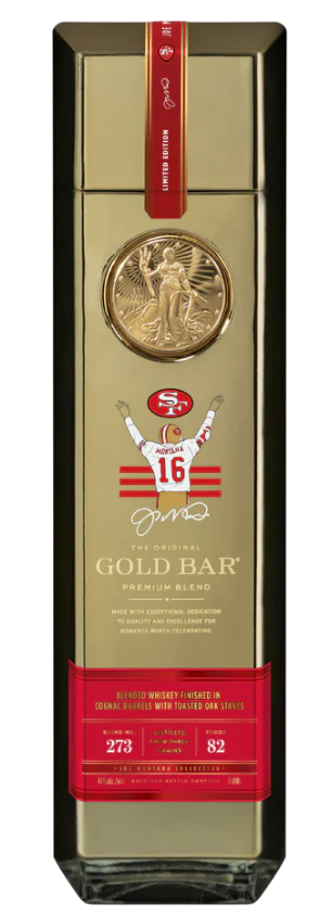 Gold Bar Whiskey SF Joe Montana Edition 750 ml
