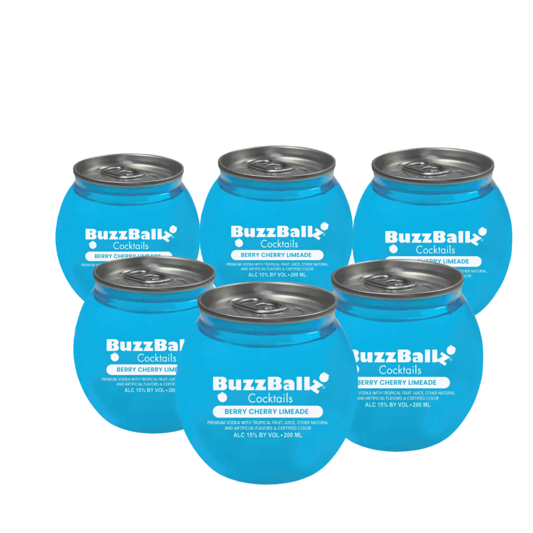 Buy Buzzballz Berry Cherry Limeade Cocktails | 6-Pack, 200ml β The ...