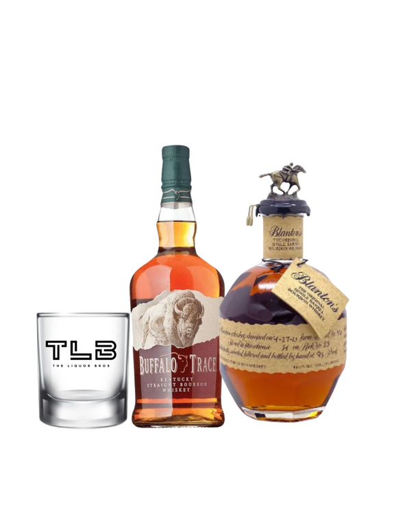 Buffalo Trace and Blanton's Bourbon Whiskey Combo