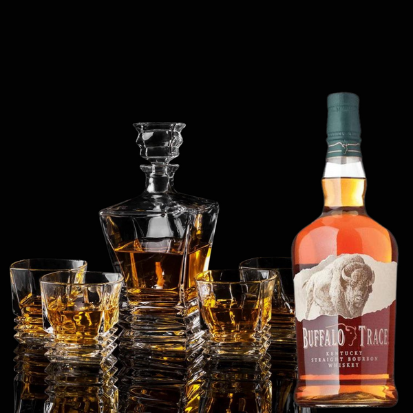 Buffalo Trace Bourbon Whiskey and Decanter Set