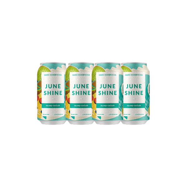 June Shine Island Cooler Hard Kombucha 4 pack 12 oz cans