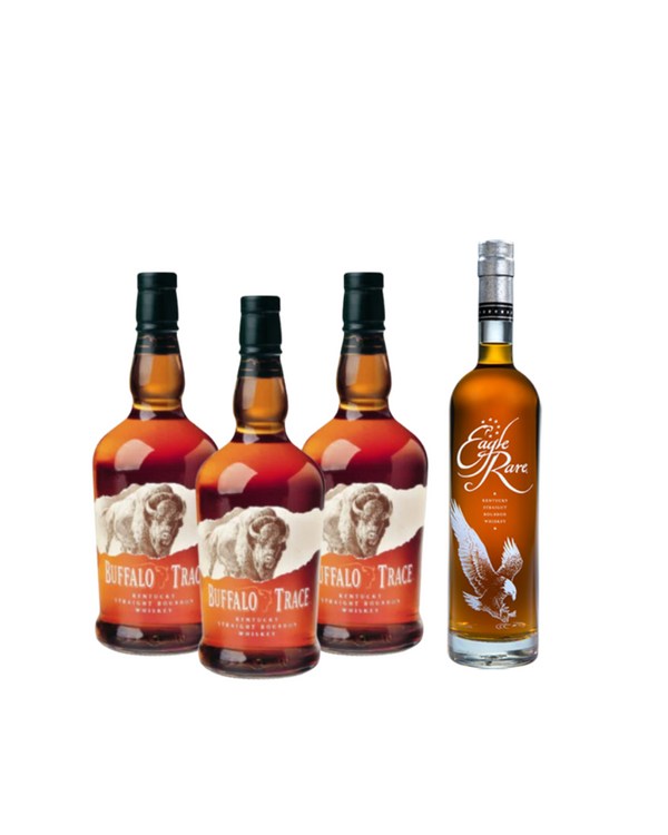 Buffalo Trace 3 Pack and Eagle Rare Bundle