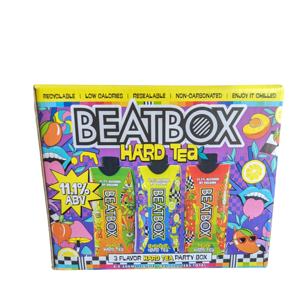 BeatBox Hard Tea 3 Flavor Party Box 6 x 500 ML