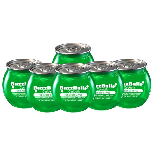 プレッツェル　BOO BuzzBallz Forbidden Apple 4-Pack | 15% ABV Crisp Apple Vodka RTD