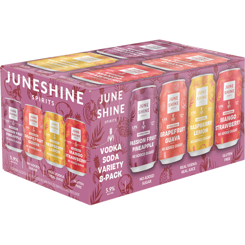 June Shine Vodka Soda Variety 8 pack 12oz cans