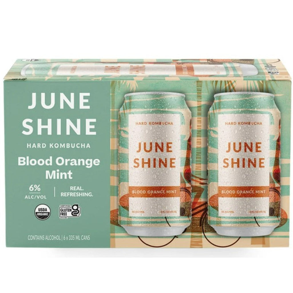 June Shine Blood Orange Mint  6 pack 12 oz cans