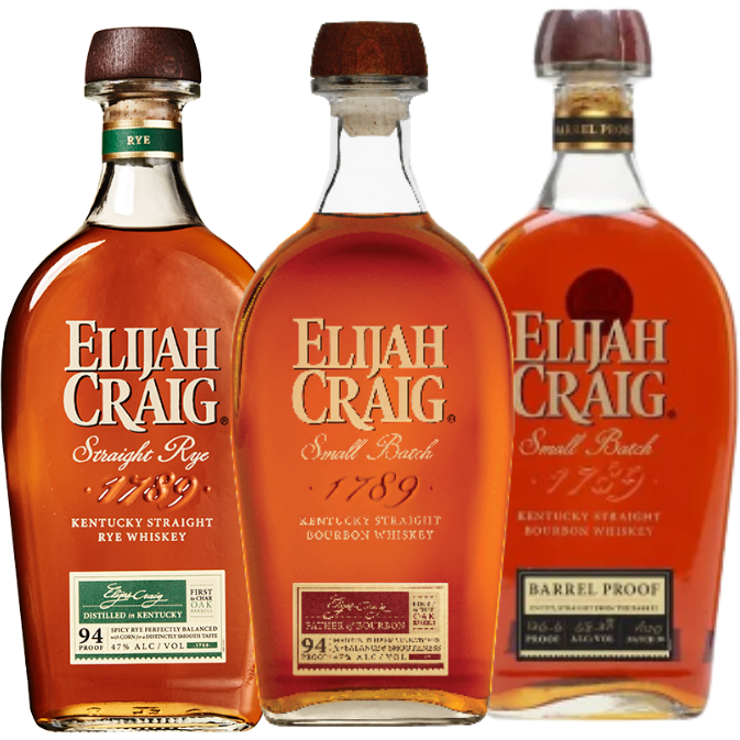 Elijah Craig Whiskey Trio Bundle 750ml