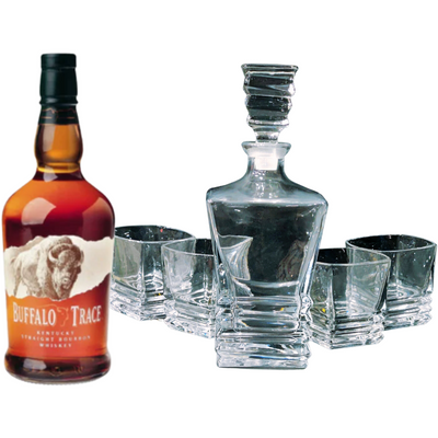 Buffalo Trace 1 Liter with Decanter Gift Set | The Liquor Bros