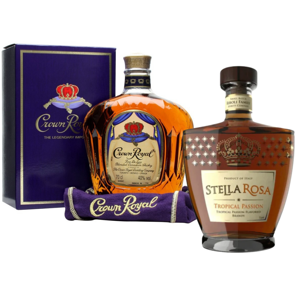Stella Tropical Brandy and Crown Royal Whiskey
