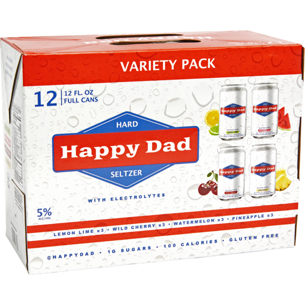 Happy Dad Hard Seltzer 12 Can Variety Pack