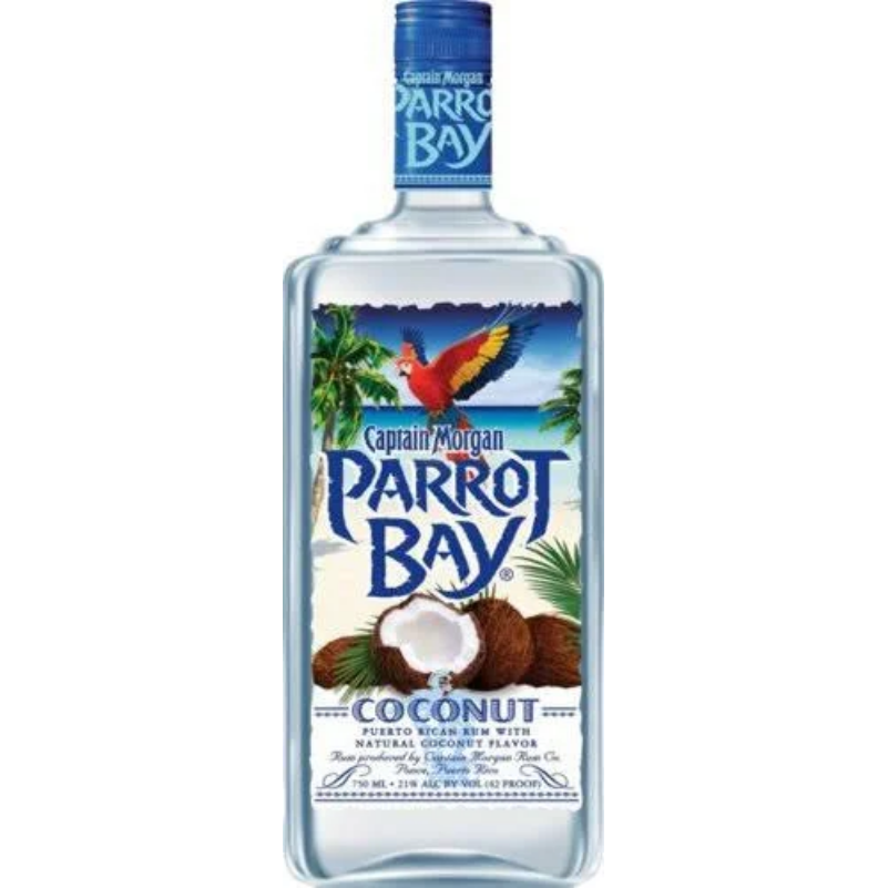 Captain Parrot Bay Coconut Rum 750ml The Liquor Bros